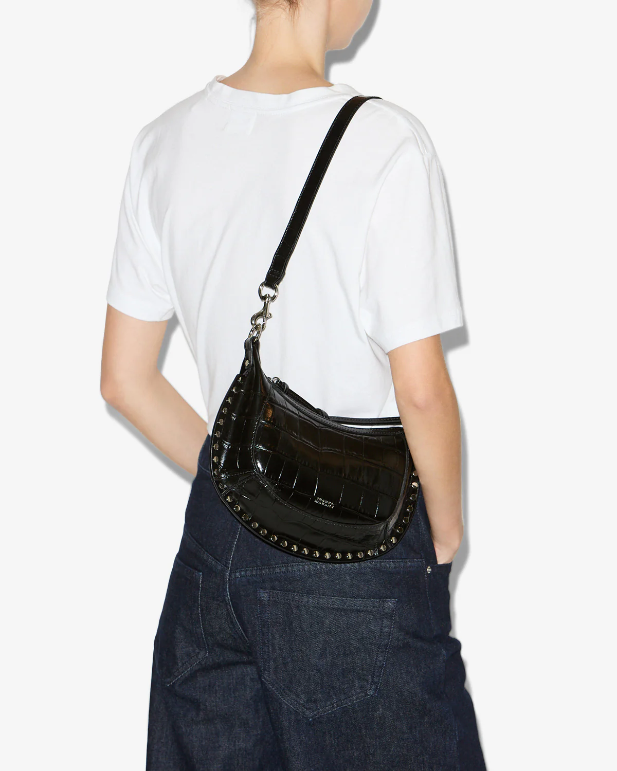 SAC OSKAN MOON EN CUIR EFFET CROCO - Image 11